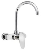 [77558] Monocomando Doha ABS Pared Cromada Pico J