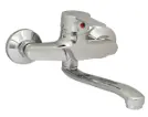 [77560] Monocomando Madrid Pared Pico Bajo Caño 25Cm Cocina