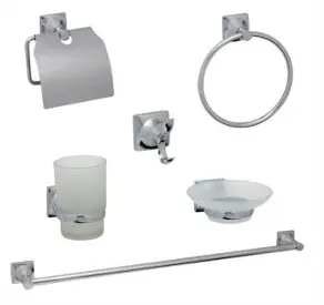 [77857] Set Baño Niza 6 Pzas Cromo Z
