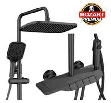 [77930] Set Ducha Piano Negra