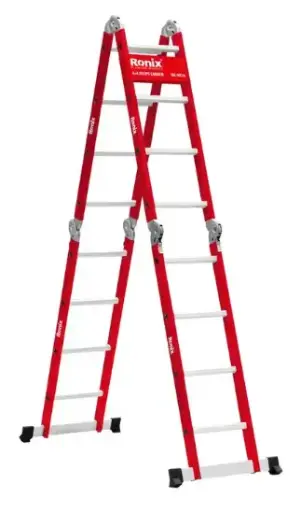 [77920] Escalera Plegable De Aluminio 4X4 Profesional H/ 150KG Ronix RH-9974