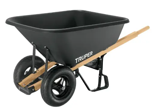 [78070] Carretilla Plastica Doble Rueda 580kg 175 Lts