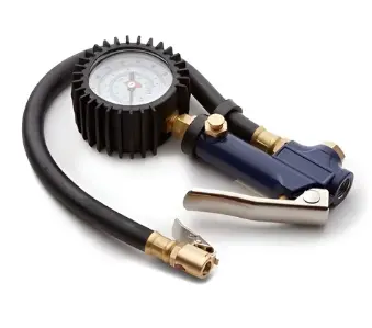 [78164] Inflador De Neumaticos Con Manometro (Aluminio y Bronce)