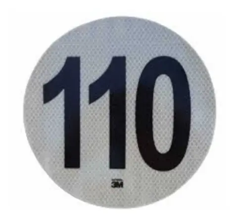 [78179] Círculo Reflectivo Velocidad Máxima 110 Km/H