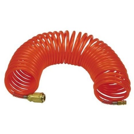 [78495] Manguera Espiralada Nylon Para Aire 7.5 Mts 1/4" **