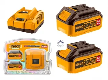 [78924] Set X2 Baterias De Litio (P20S) 4AH + Cargador (P20S) 4AH