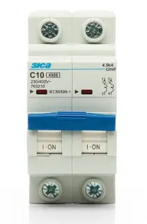 [79132] Interruptor Termomagnetico Bipolar TM Sicalimit 4.5k 2x10A
