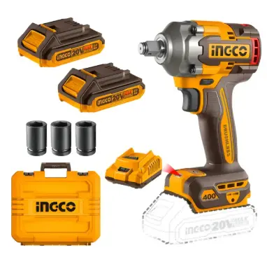 [79158] Llave De Impacto 500 NM 20v + 2 Baterías 4AH+ Cargador 2AH