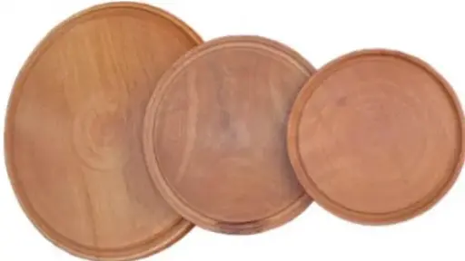 [52873] Plato De Madera Diametro De 20 Cm