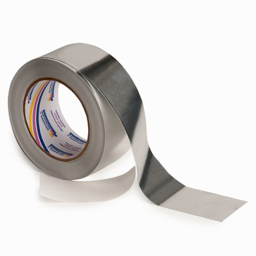[70680] Cinta De Aluminio Liso Rolac Plata 75mm X 45 Mts