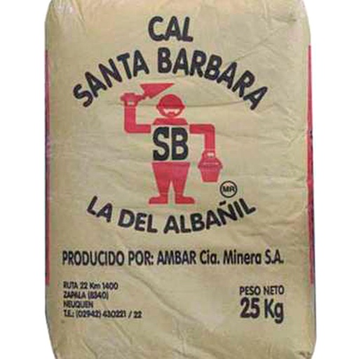 [66227] Cal Santa Barbara X 25 Kg  $ X Bolsa    (Pallet X 56 Bolsas)