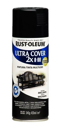 [30946] Pintura Aerosol Ultra Cover 2x Negro Brillante