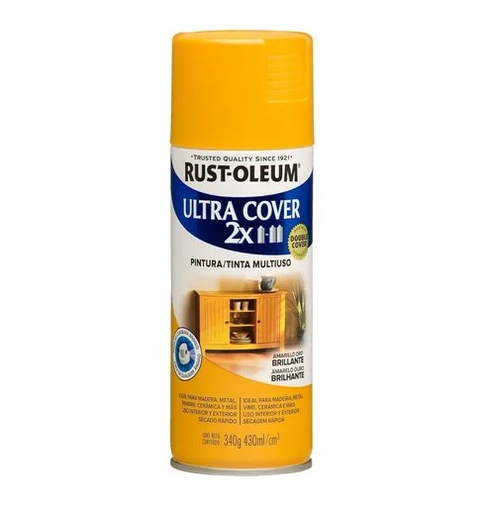 [64838] Pintura Aerosol Ultra Cover 2X Amarillo Oro Brill  340gr