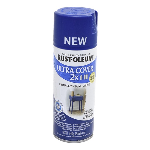 [64842] Pintura Aerosol Ultra Cover UC 2x Azul Tinta Satin 340gr