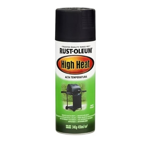 [64851] Pintura Aerosol SP Alta Temperatura Negro Brillante