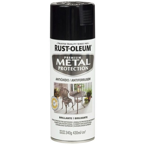 [65551] Pintura Aerosol Metal Protection Satinado Negro 340gr