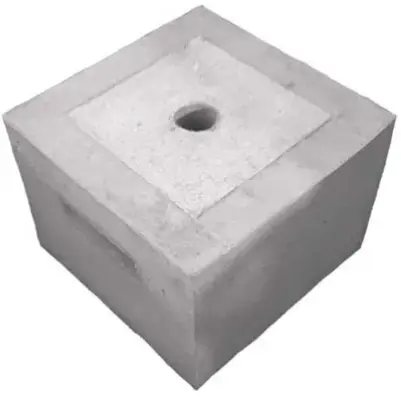 [75007] Base 40x40 De Hormigon Para Container