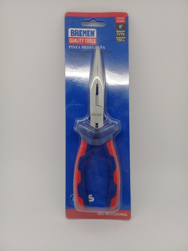 [39225] Pinza Media Caña Curva 8"