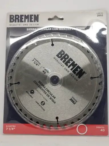 [40652] Sierra Circular 7 1/4" X 40d