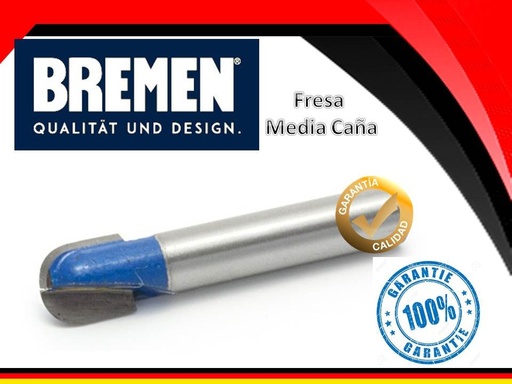 [47352] Fresa Media Caña P/Acanalar 1/4" X 1/4"