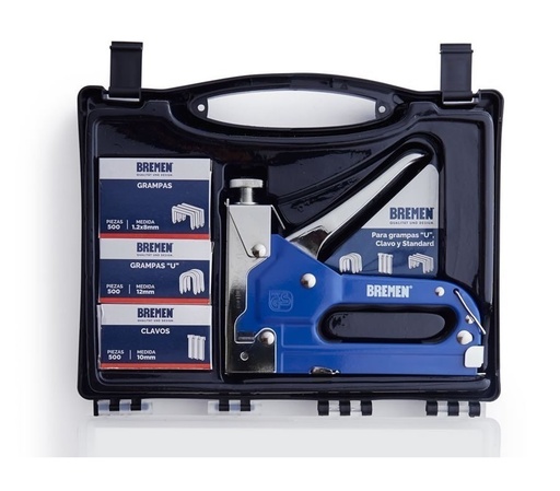 [53033] Engrampadora Triple (4-14 Mm) Con Maletin Bremen