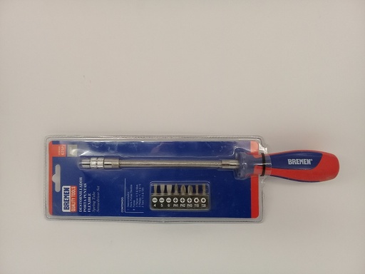 [53831] Destornillador Porta Puntas FLEX 9pz PL/PH/TX