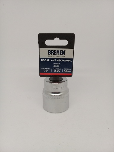 [58244] Bocallave Enc 1/2"  30mm Hex CrVa