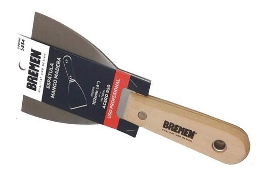 [58853] Espatula Mango Madera 102mm (4")