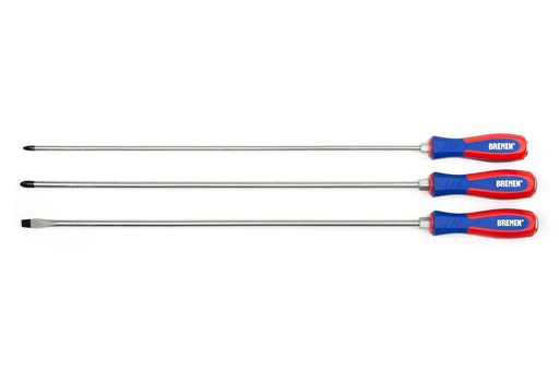 [59809] Destornillador Varilla Pasante En Jgo 3 Pzas PH+PL 450mm