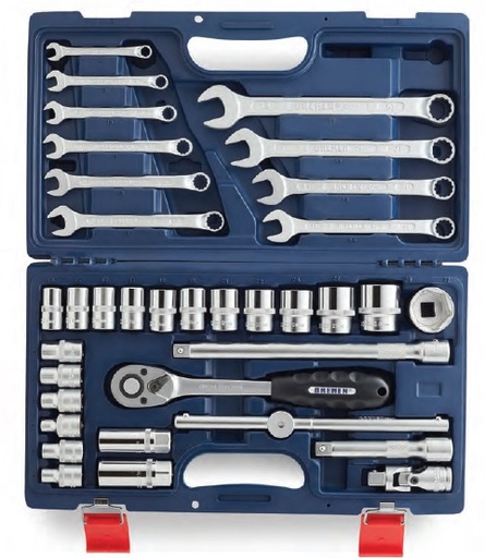 [60466] Bocallave Enc. 1/2  Juego C/Llave Comb MM  X 35 Pzs