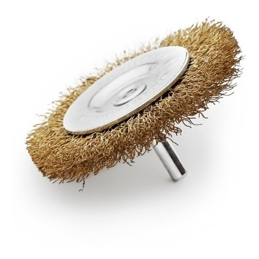 [60624] Cepillo Circ 3" Rizado C/Perno P/Taladro