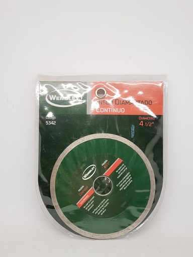 [61377] Disco Diamantado 4 1/2 Humedo Continuo