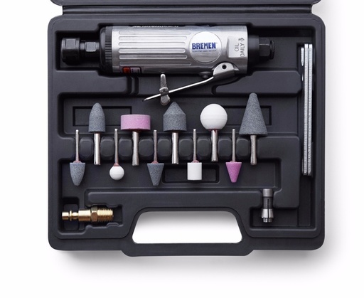 [61818] Amoladora Neumatica Recta 1/4 Kit X 16 Pzs