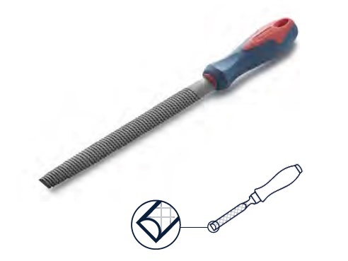 [62696] Escofina Bremen Media Caña 12" (Con Cabo )