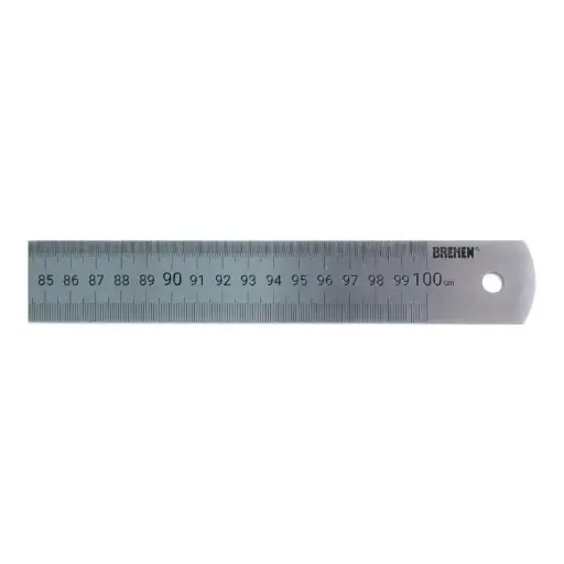 [64528] Regla De Acero Inox 1 Mt X 1.2mm (Con Estuche)
