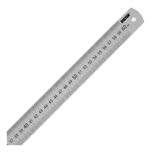 [64529] Regla De Acero Inox 60CM  X 1.0mm (Con Estuche)