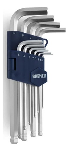 [68485] Llave Allen X 10 Pz. Cardánica MM S2  BREMEN