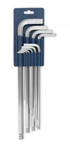 [70293] Llaves Allen x 10 Pzs [MM] Cr-V  BREMEN®