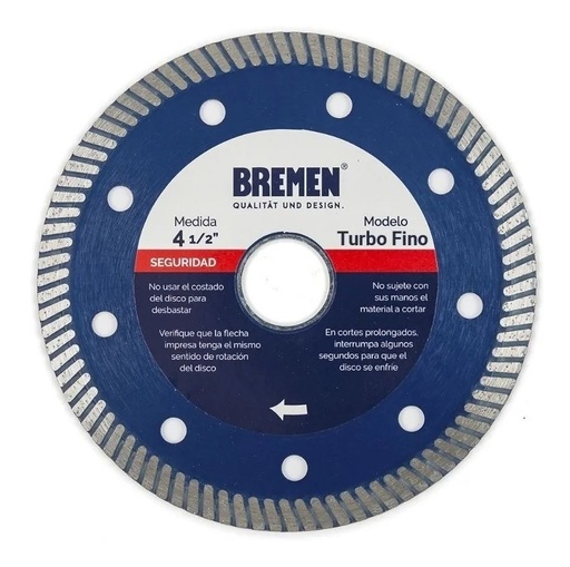 [72289] Disco Diamantado Bremen 4 1/2 - 3 en 1