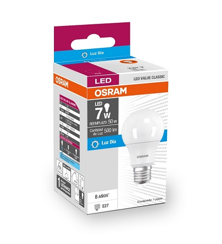 [60493] Lampara Led Value 7W / 865