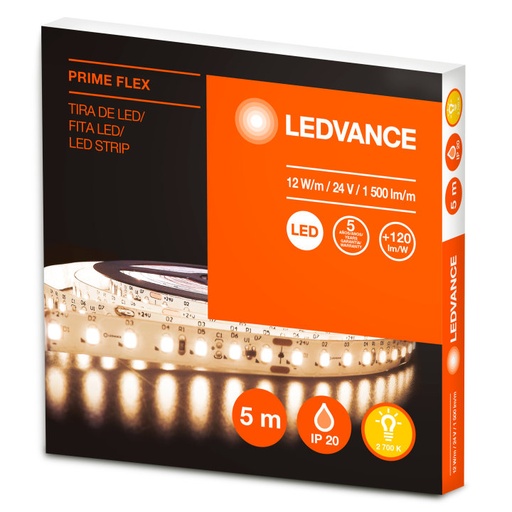 [62614] Kit Tira Led 4.8W 827 Calida  X5metros