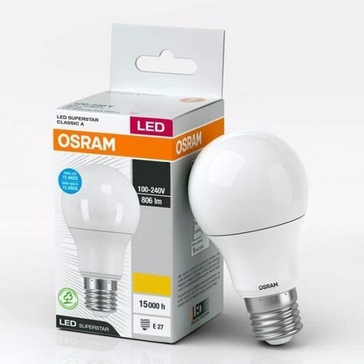 [62621] Lampara Led Value Classic 7W 830 Calida 600lm