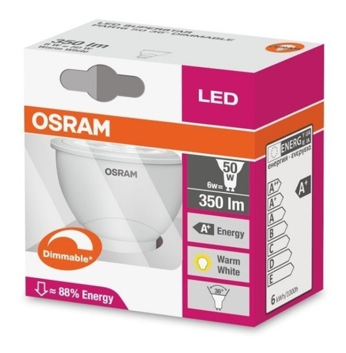 [63379] Lampara Led Dimerizable Par16 HO 6W/827 Gu10