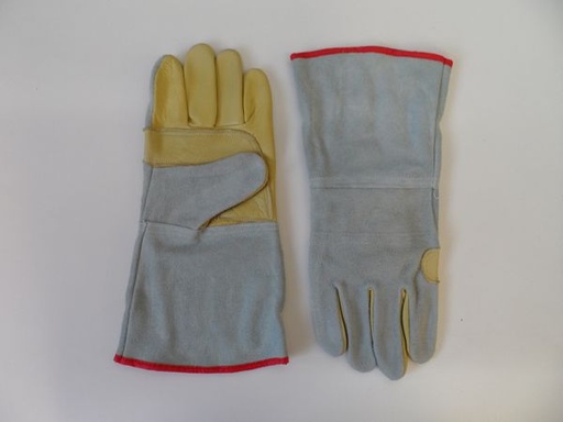 [61748] Guante Combinado Descarne Gris Amarillo XPar