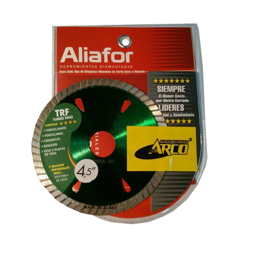 [57039] Disco Aliafor Turbo Fino Ø 4,5"  - $ X Unid
