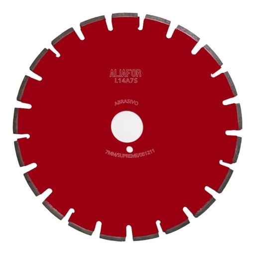 [73198] Disco Abrasivo Ø 14" - Sector 7 mm - Interior 50 mm