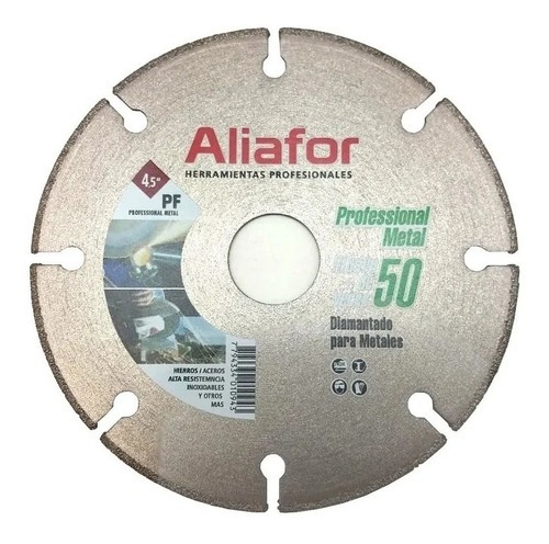 [73761] Disco Diamantado P/Corte De Metales 115 x 1.3T x