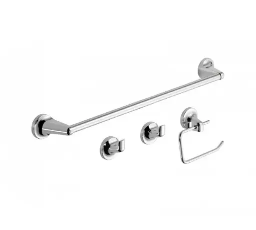 [74988] Set Accesorios Baño 4 Piezas Cromo NOVA