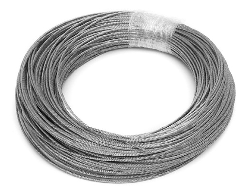 [73005] Cable De Acero Galv. 6.3mm (6x19+1) Alma Textil $ X Metro