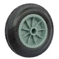 [55672] Rueda Goma PP Verde Eje 3/4 160MM